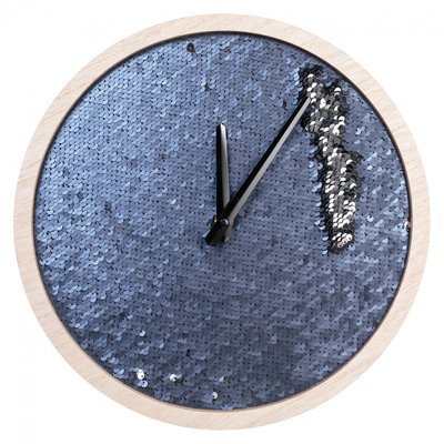 Годинник з паєтками Синій 30см 6200043 фото