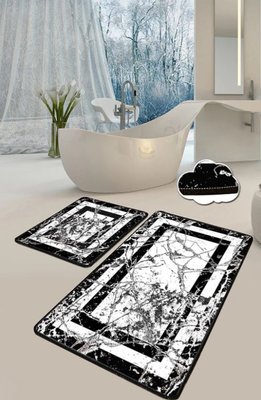 Набір килимків для ванної кімнати Chilai Home Marmor 60*100+50*60 110024226 110024226 фото