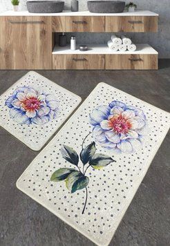 Набір килимків для ванної кімнати Chilai Home JADE 60*100+50*60 110024182 110024182 фото