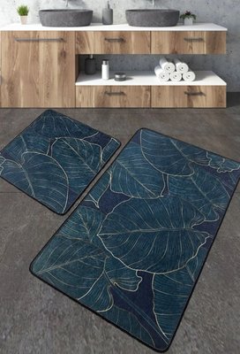 Набір килимків для ванної кімнати Chilai Home ZELENO 60*100+50*60  110024209 110024209 фото