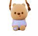 Сумка на плечо Bear Love 12,5х15х5 Коричневый Силикон з текстурной кожей 6203854 Китай 6203854 фото 4