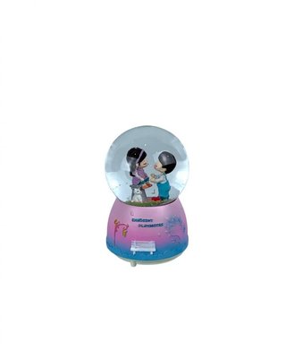 Статуетка Музична снігова куля з підсвіткою 13х10см Скло, пластик 6203569 Китай 6203569 фото