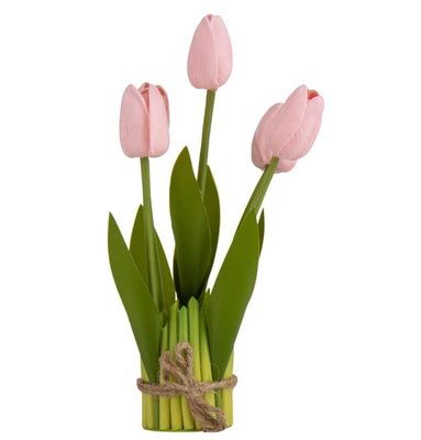 Букет тюльпанів 26 см Рожевий Латекс 6204450 Китай 6204450 фото