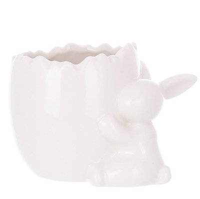 Конфетница с кроликом H-8 см. Белый Керамика 6204859 Китай 6204859 фото