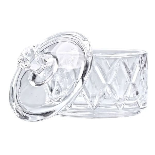 Цукорниця  з кришкою  із кришталевого скла, diamonds 6206474 фото