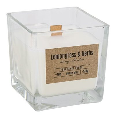 Аромасвічка Lemongrass & Herbs 170гр/30годин Соєвий віск 6204585 Польща 6204585 фото