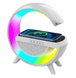 Портативная колонка с RGB-подсветкой BT/TF/Wireless Charger/USB/FM/AUX 5 Вт, белый BT2301W фото 1