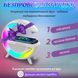 Портативная колонка с RGB-подсветкой BT/TF/Wireless Charger/USB/FM/AUX 5 Вт, белый BT2301W фото 5