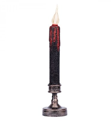 Свічка "Halloween Party" зі свічником, 25 см, LED Чорний Пластик 6202502 Китай 6202502 фото
