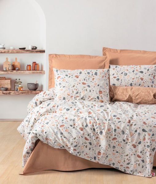 Комплект постільної білизни Cotton Box Minimal Oniks Karamel 200x220 010077815 010077815 фото