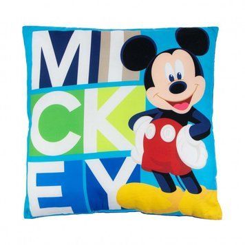 Подушка Міккі Маус 40х40см Блакитний Поліестер 6203099 Disney 6203099 фото