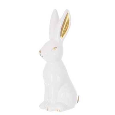 Статуетка Кролик 13 см. Білий, Порцеляна 6204595 Китай 6204595 фото