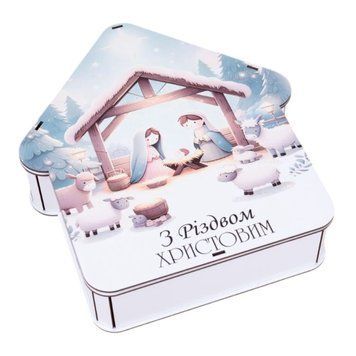 Коробка Хатка 32х28х5см Різний МДФ 6205823 Україна 6205823 фото