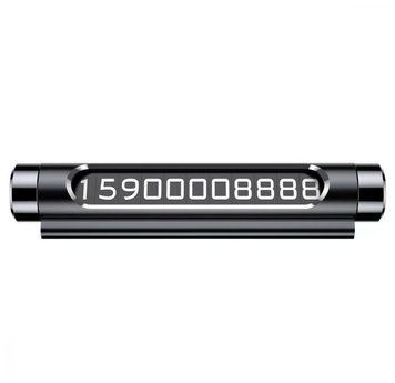 Паркувальна Карта Baseus Metal Temporary Parking Number Plate (Dual-Number Version) Чорний Алюміній 6203847 Китай 6203847 фото