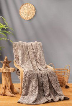 Плед Cotton box Emboss Bej 220x240 02007753 02007753 фото