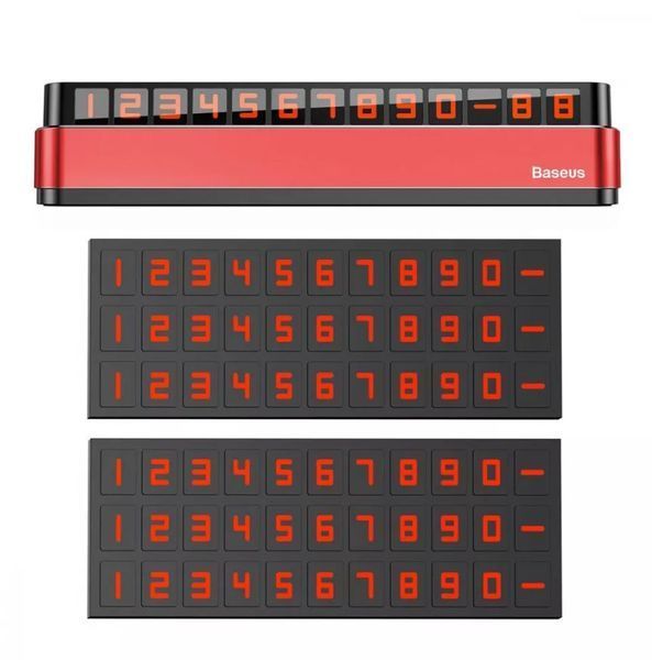 Парковочная Карта Baseus Moonlight Box Series Temporary Parking Number Plate Черный Металл, пластик 6203848 Китай 6203848 фото