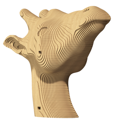 Статуетка 3D-пазл Жираф 16,5х21,5х8,5см Бежевий Еко-картон 6203229 Україна 6203229 фото
