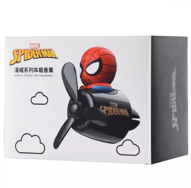 Ароматизатор для автомобиля Pilot Spiderman (в комплекте две запасные таблетки) Красный Пластик 6203842 Китай 6203842 фото