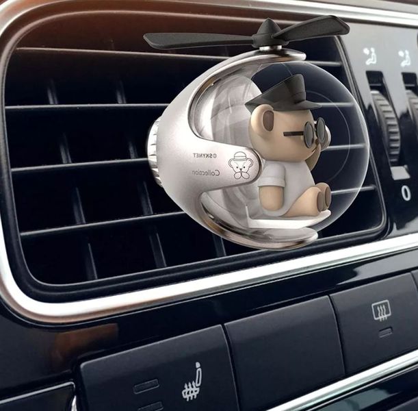 Ароматизатор для автомобиля Pilot Teddy Bear (в комплекте две запасные таблетки) Бежевый Пластик 6203841 Китай 6203841 фото