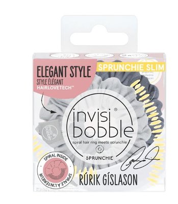 Резинка-браслет для волосся invisibobble SPRUNCHIE SLIM Rurik Gislason Feeling Greyt Різний Тканина 6205672 Німеччина 6205672 фото